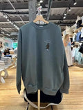Women Cotton Beige Sweaters 2023 Fall Vintage O Neck Long Sleeves Letter Embroidery Sweaters Female Chic Pullovers-Outfit