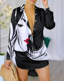 Fongt Women's Fashion V-Neck Long Sleeve Blouse Commuter Shirts In Fall