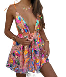 Chic Suspender Sequined Backless Mini