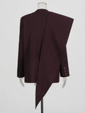 Fongt 2025 Autumn And Winter New High-End Oscarb Shawl With A Buckle Suit Jacket Women's