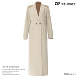 Fongt New Bump Color Splicing British Wind High Street In The Long Suit Wind Coat Woman 1756