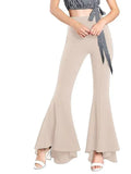 High Waist Bell Pants Flare