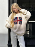 Fongt 2025 New Women's Easing Easing Independent Japanese Collar Fashion Knitted Sweater