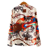 Long Sleeve Blouse Women Clothes Autumn Turn-down Collar Fashion Plus Size Elegant Ladies Shirts Casual Oversized