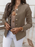 Fongt Burst Long Sleeve Rebuttoned Small Suit Short