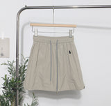 Fongt Niche Dress Half-Dress Woman Tight Waist A Trouser Skirt Open Fork Quick Dry Casual Skirt 8183
