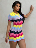 Fongt New Ramming Polo Collar Knitted Bag Hips Fashion Sweater Repair Dress