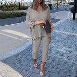 Pant Sets Spring Lapel Neck Long Sleeve Blouse Suits Urban Tracksuit ZANZEA Women OL Matching Sets Casual Solid Work