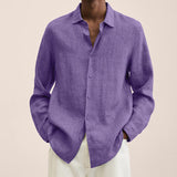 Fongt Explosion Autumn Long Sleeve V-Neck Loose Button Cotton Shirt Shirt