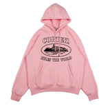 Fongt Graffiti Edig Dress Men's Clothing | 2025 Autumn And Winter Plus Thick Hooded Solid Coat Hoodie Hoodie Tide