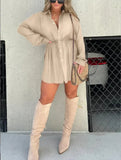 Fongt Women's Clothing In Autumn 2025 Fashion Solid Color Long-Sleeved