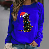 Long Sleeve O-Neck Loose Hoodie Fashion Ladies