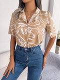 Shooting 2025 Spring And Summer Casual Suit Collars With Loose Short-Sleeved Shirt Women's