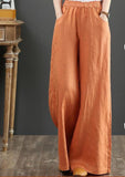 Fongt Of Spain Leftover Prices Summer Thin Nine-Point Broad Leg Pants Women High Waist Mouth Loose Cotton Leisure Pants