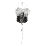 Fongt 2025 Autumn And Winter New Women's Clothing Jennie The Same Babes Leather Spliced Hanging Neck Vest Hip Shorts