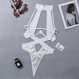 Sexy Hollow Out Bandage Bodysuits Clubwear Slim Solid Criss-Cross Corset-Like Sleeveless Halter Backless Rompers