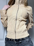 Fongt Breeze Breeze Jacket Retro Zippered Casual Jacket Women 2025 New Top Tide
