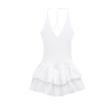 Fongt Homemade New Women's Dress Classic Pinsing Hanging Neck Dress 4174376