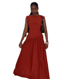 Fongt 2025 New Women's Folded Commuting Skirt Fashion Suit