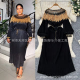 Fongt Heavy-Bike Squint Cloak Patch Folded Loose Dress