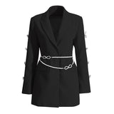 Fongt Spring New Women's Niche Design Sense Suit Dress Bow Fashion Temperament Suit A-Word Skirt Women-Outfit