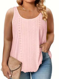 Fongt 2025 New Round-Neck Loose Sleeveless Women's T-Shirt