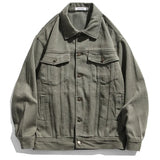 Retro patch loose jacket-Outfit