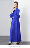 Fongt Folds Solid-Colored Dress Women's Niche Light-Cooked Three-Dimensional Flowers Loose Thin-Skinny Long Dress