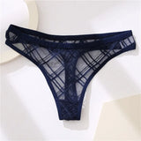 Women's Panties Mesh Lace Lingerie Temptation Low-waist Panties Transparent Hollow Out Briefs Women's Underwear