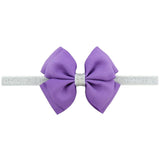 piece Sweet Color Kids Bow Headband Silver Ribbon Bows with Thin Hairband Photography Props Girls Bow Tiara Headwrap