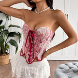 Fongt New Products In The Wind Design Woven Petals Under The Zip Chain Tied Fish Bone Small Top 61085