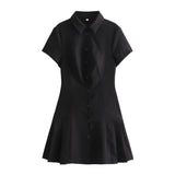 Fongt Women's Fashion Casual Shirts With A New Summer 2025 Mini Dress
