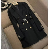 Fongt Fried Street Blaze Jacket Women's Long 2025 Spring And Autumn New Temperament British Wind Single Buckle Wind Wind Wind Wind Buckle Wind