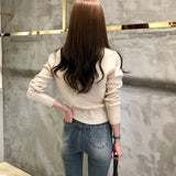 2020 Autumn Winter Women's Sweaters Knitted Button Cardigans Single Breasted Fashion Korean Solid Knitwear