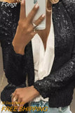 Fashion Ultrashort Sequins Jacket Women Small Coat Spring Autumn Thin Cardigan Top Lady Streetwear Outerwear Casual