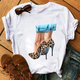 Women Sunflower Girl Printed T