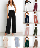 Dress Casual Fashion Wide Leg Bow