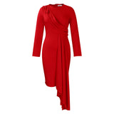 Fongt Autumn Long Sleeves Elegance OL Pencil Dress Size Africa Dress
