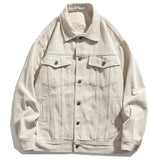 Retro patch loose jacket-Outfit