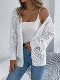 Fongt Shooting Autumn And Winter Hollow Lantern Long Sleeve Open-Sleeve Sweater Long Coat Women's Clothing