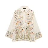 Fongt Women's Summer New Fashion Simple Loose Print Leisure Set