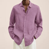 Fongt Explosion Autumn Long Sleeve V-Neck Loose Button Cotton Shirt Shirt