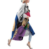 Fongt 2025 Autumn Women's Ebay New Long-Sleeved Clam Coat Print This