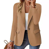 Fongt Explosion Autumn Long Sleeve Solid Color Cardigan Small Suitcase Woman