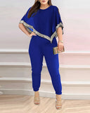 Fongt Autumn And Winter New Large-Size Women's Two-Piece Set Of Gliders