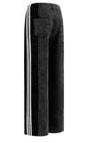 Fongt Women's New Casual Fashion High-Waisted Elastic Knitted Knitted Denim Straight