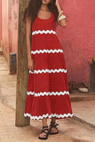 Fongt Summer New Simple U-Word Collar Ripple With Chest Solid Color A-Word Slip Skirt-88003-Outfit