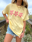 Fongt Print A Wide-Cut Short-Sleeved Women's T-Shirt Large Version Of Casual T-Shirt Top