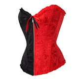 Fongt Zipper Jaclace Guard Waist-Beed Court Bouquet Close Abdomen Chest Corset