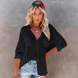 Fongt Women's Bamboo Cloth Shirt Beach Coat Bikini Cardigan Holiday Sunscreen Swimsuit Outside The